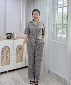 Alternative view of ĐỒ BỘ TRUNG NIÊN CHẤT LỤA GẤM 2 DA CAO CẤP MỀM MƯỢT SANG XỊN CHO QUÝ CÔ TỰ TIN DẠO PHỐ