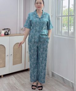 ĐỒ BỘ TRUNG NIÊN CHẤT LỤA GẤM 2 DA CAO CẤP MỀM MƯỢT SANG XỊN CHO QUÝ CÔ TỰ TIN DẠO PHỐ